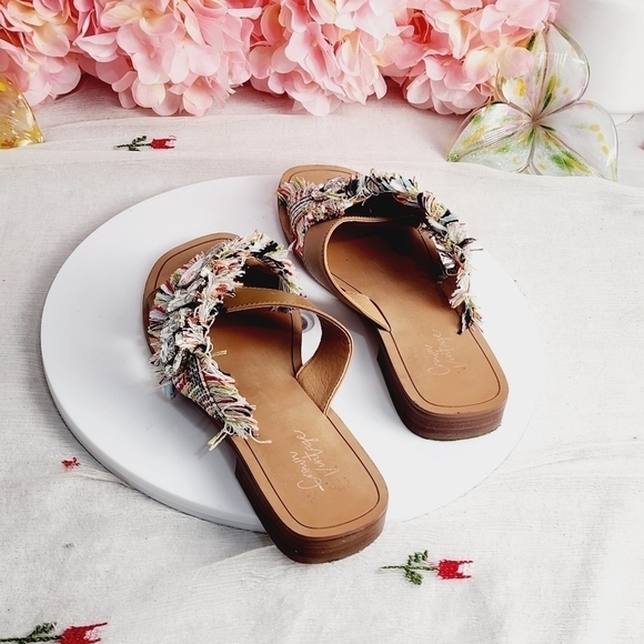 Crown Vintage Somaya Sandal Bohemian Style Large Maximized Chrystal's Size: 7 - Picture 4 of 11